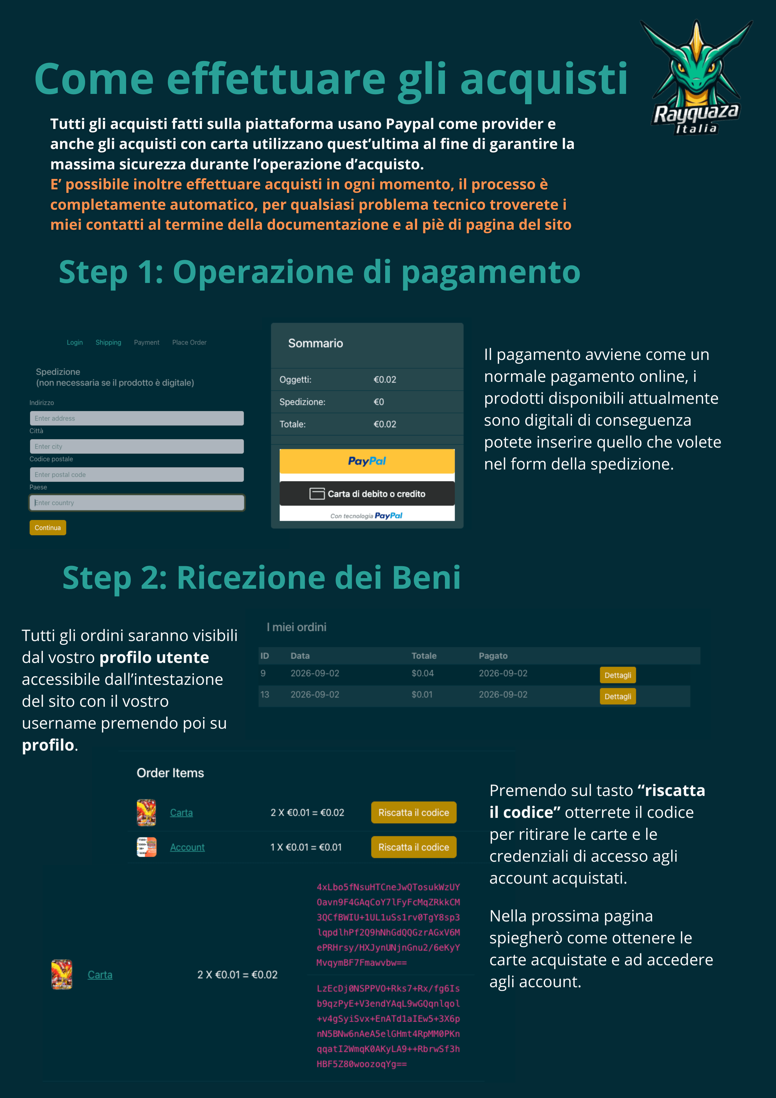 Manuale d'utilizzo del sito